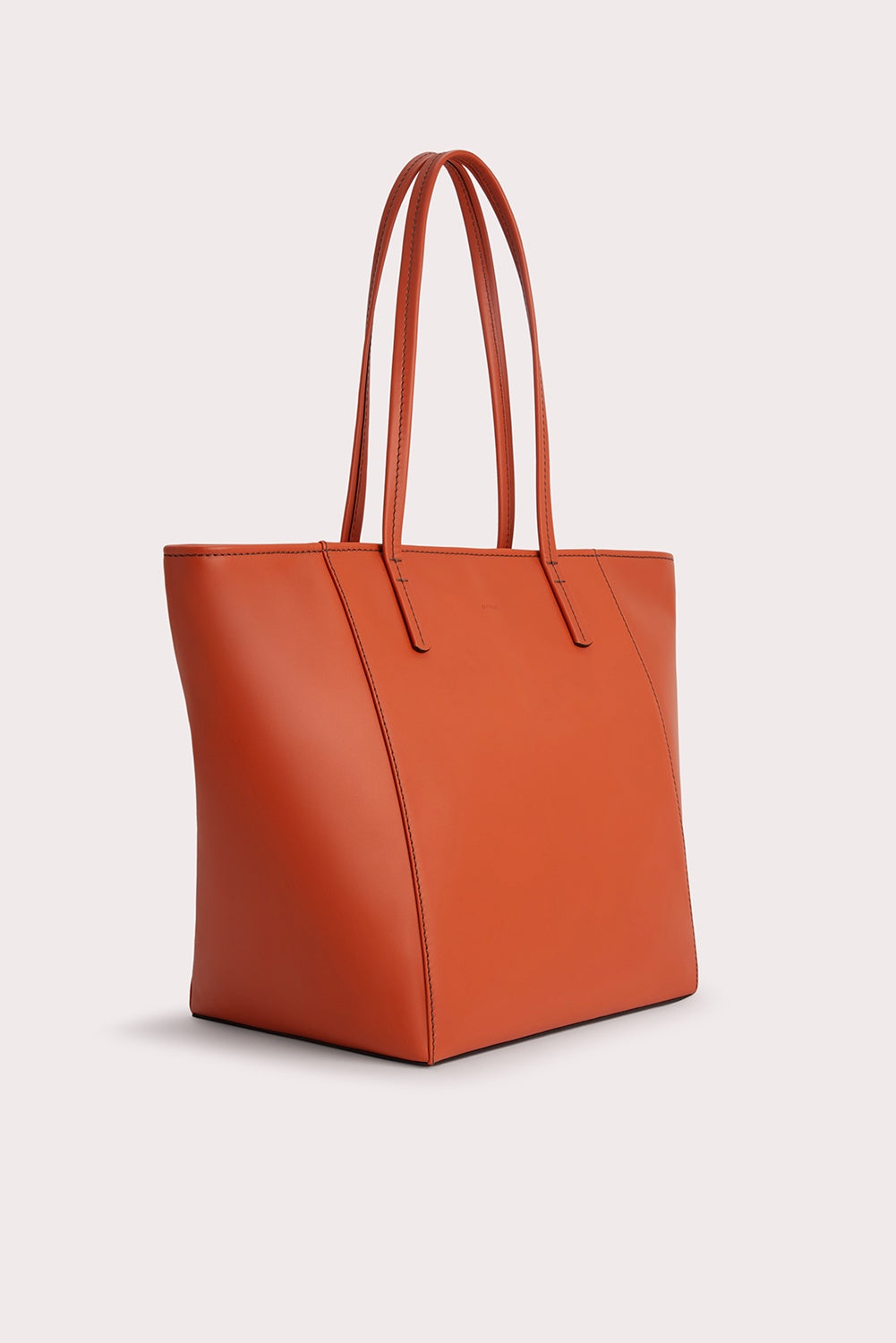 Club Tote Burnt Orange Box Calf Leather 2