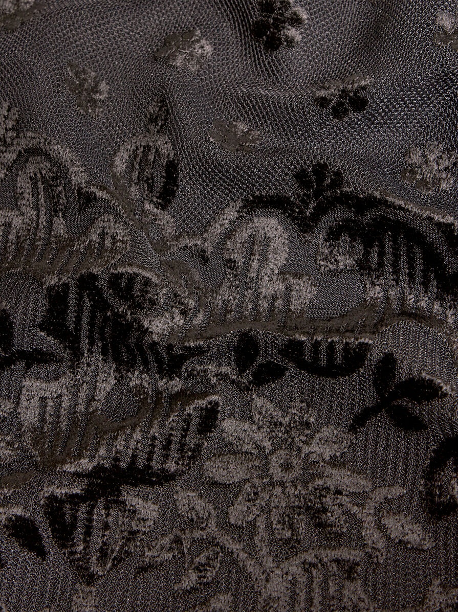 【関税&送料込】Etro Velvet Jacquard Tulle Dress Etro TULLE AND JACQUARD VELVET DRESS | REVERSIBLE