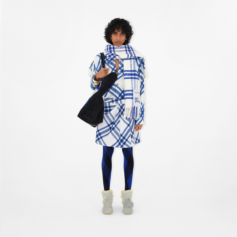Burberry Check Wool Mini Skirt outlook