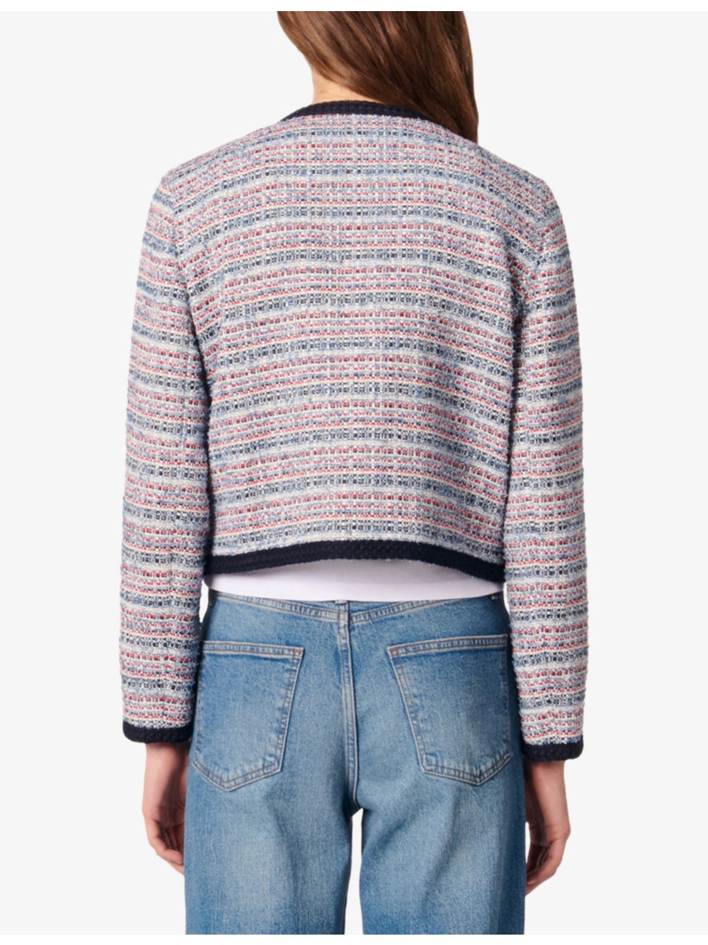 Short Tweed Cotton-Blend Jacket - 4