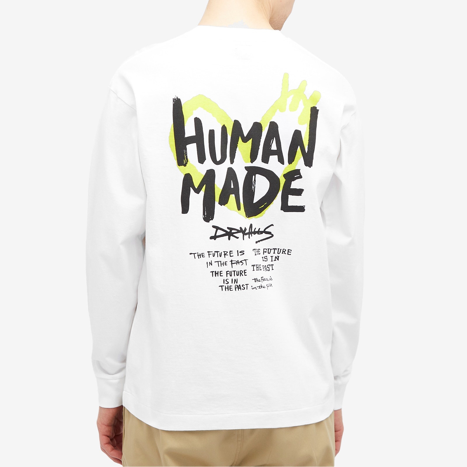 Human Made Heart Back Print Long Sleeve T-Shirt - 3