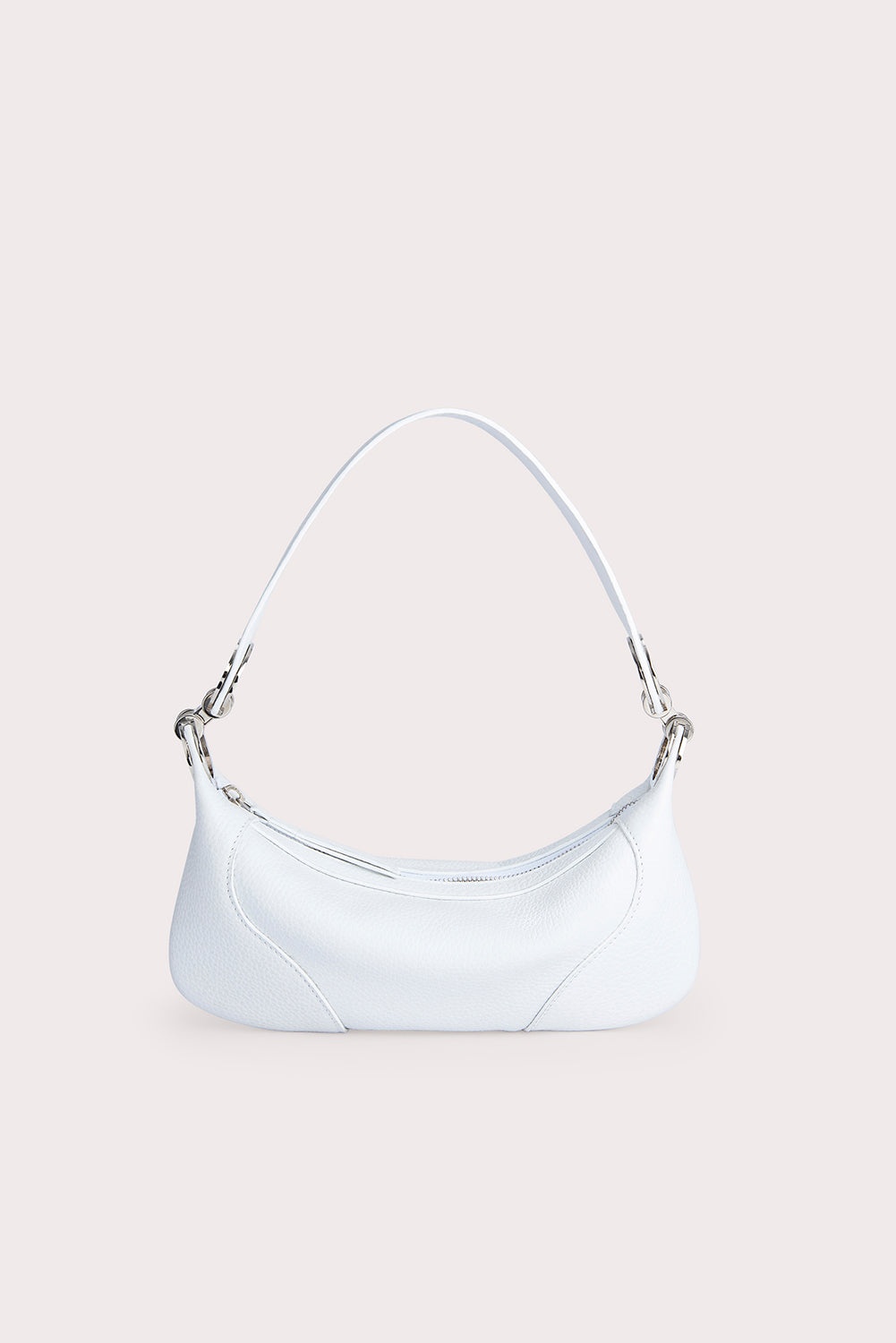 MINI AMIRA WHITE FLAT GRAIN LEATHER - 1