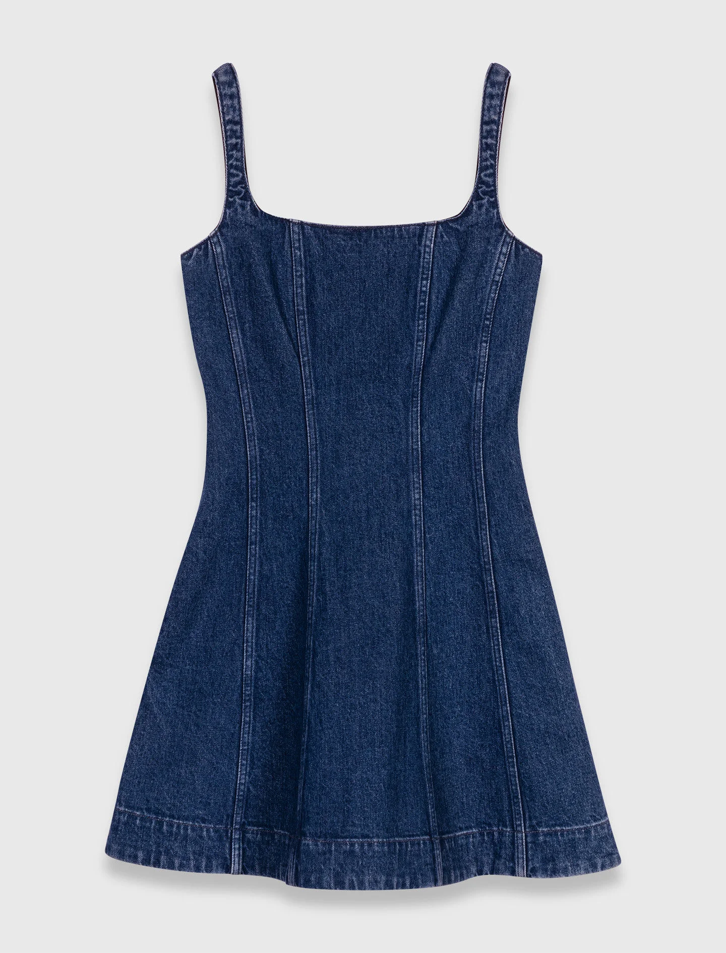 Mini denim dress - 1