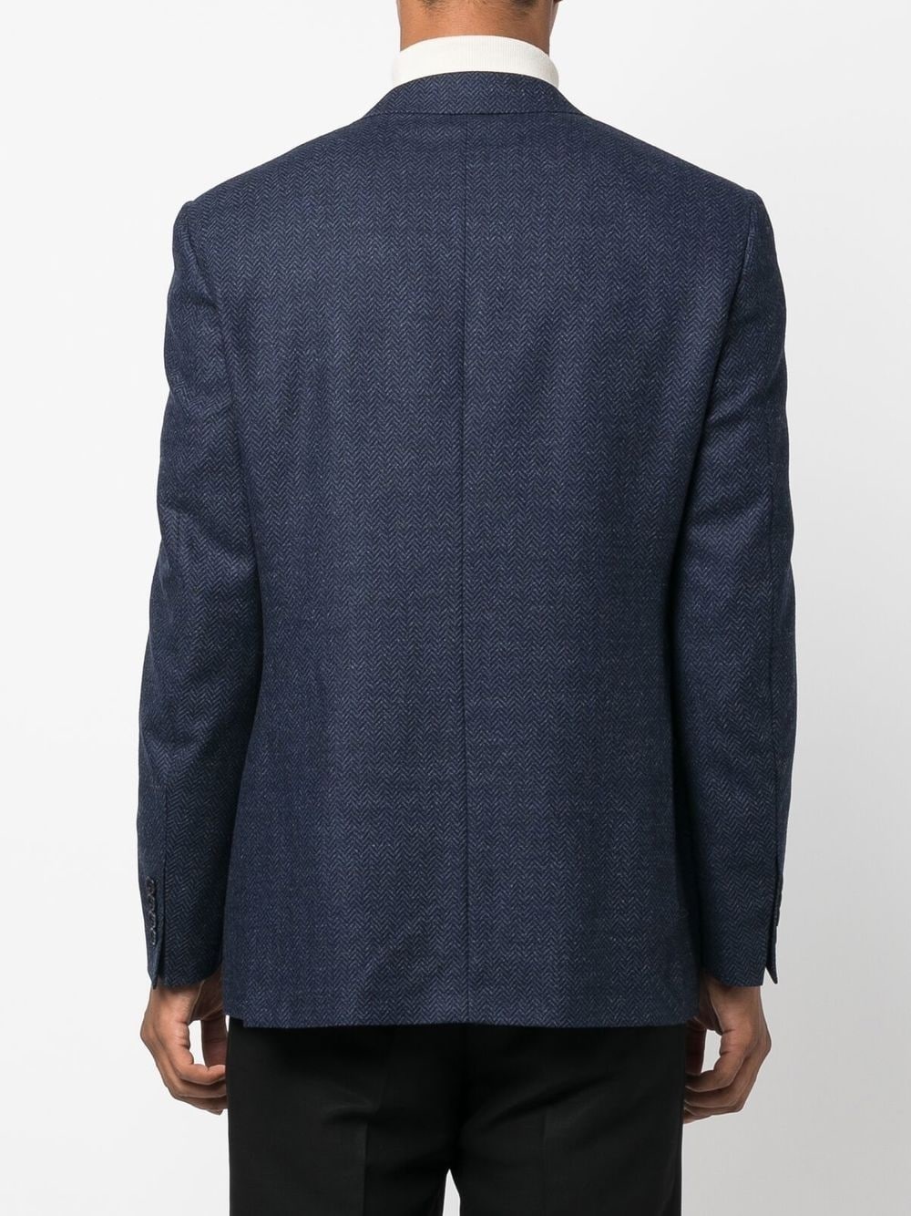 single-breasted wool blazer - 4