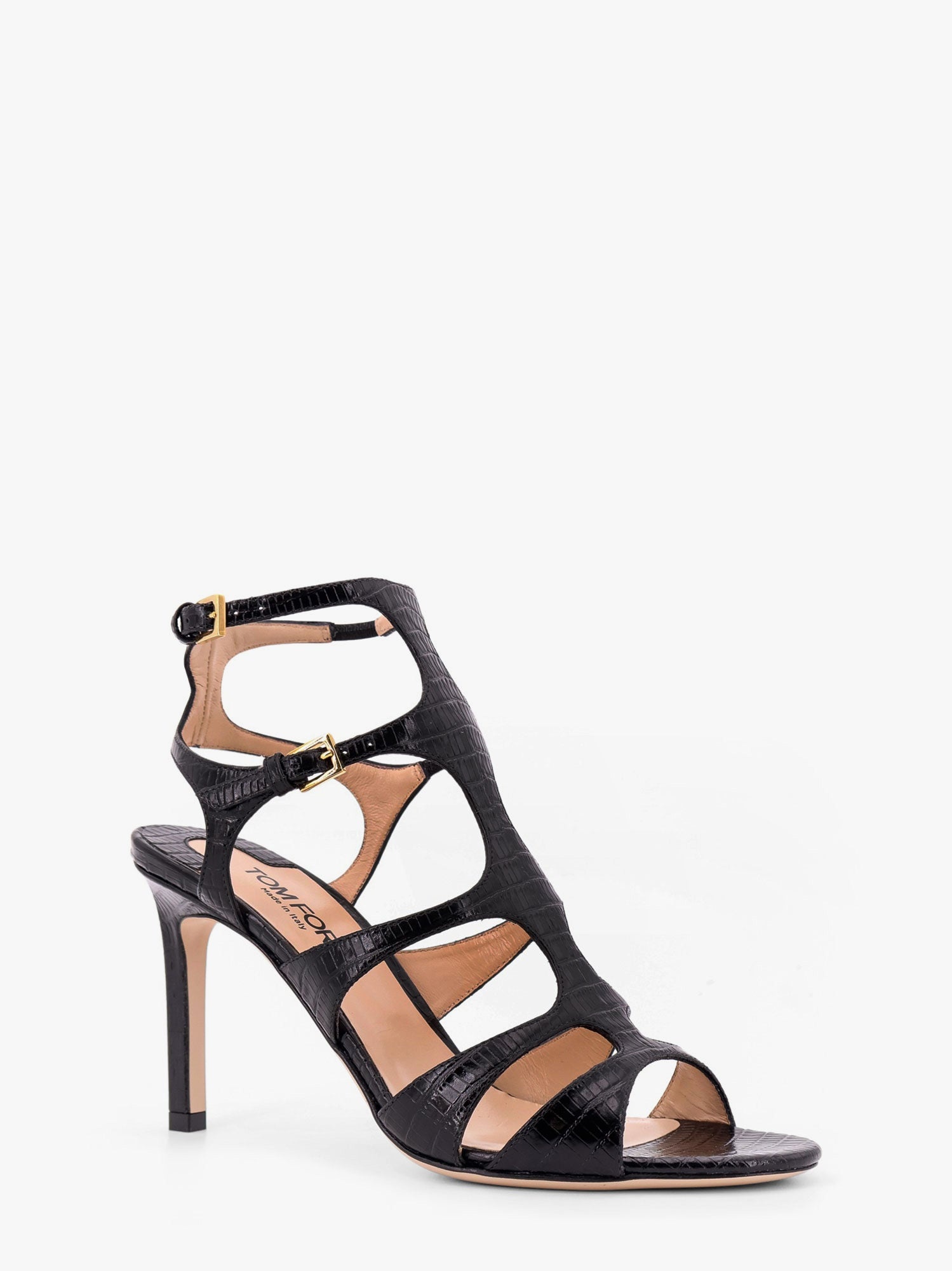 Tom Ford Leather Sandals With Croco Effect - 2