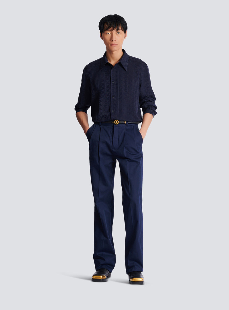 Balmain Monogram jacquard shirt outlook