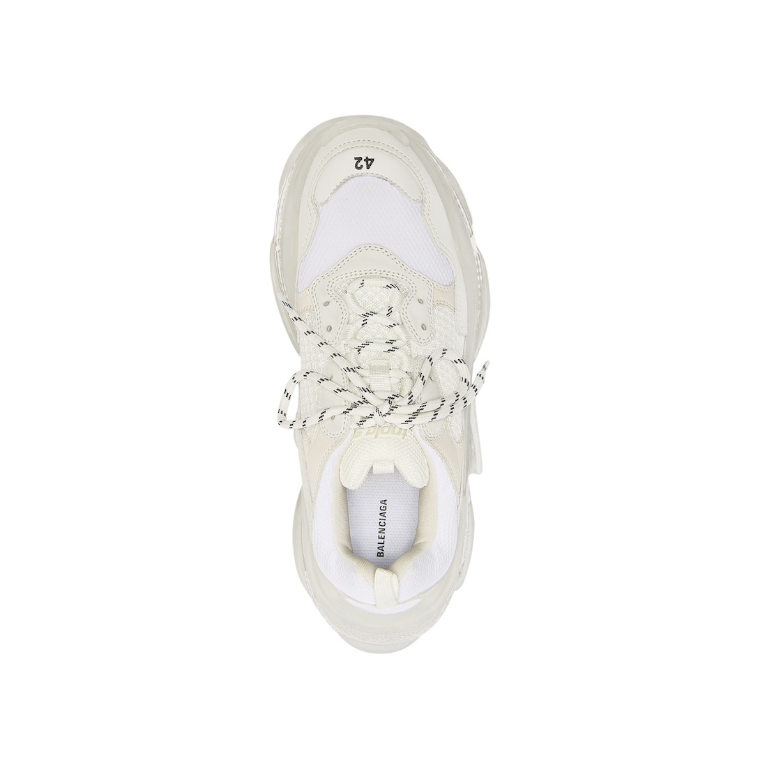 Men's Triple S Sneaker Clear Sole in White - 5