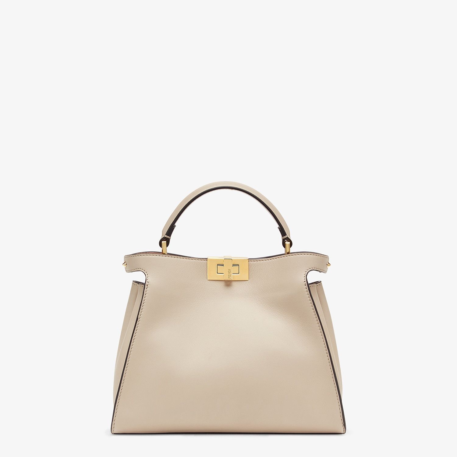 Beige leather bag - 1