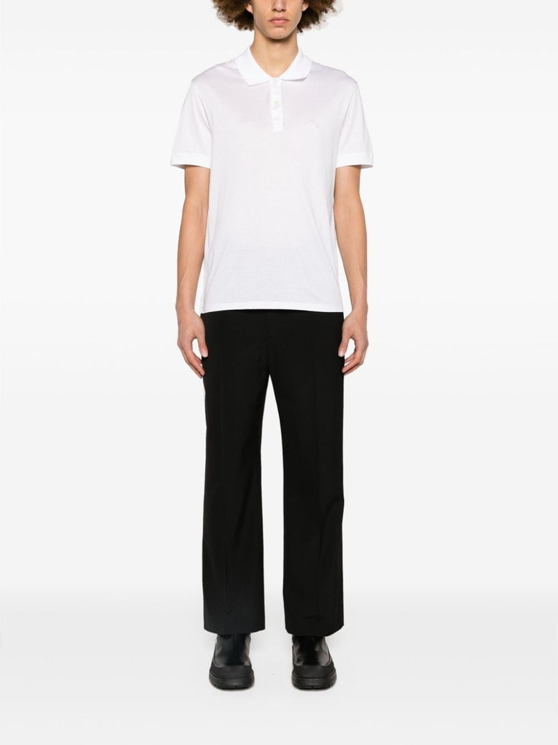 Alexander McQueen logo-embroidered jersey polo shirt outlook