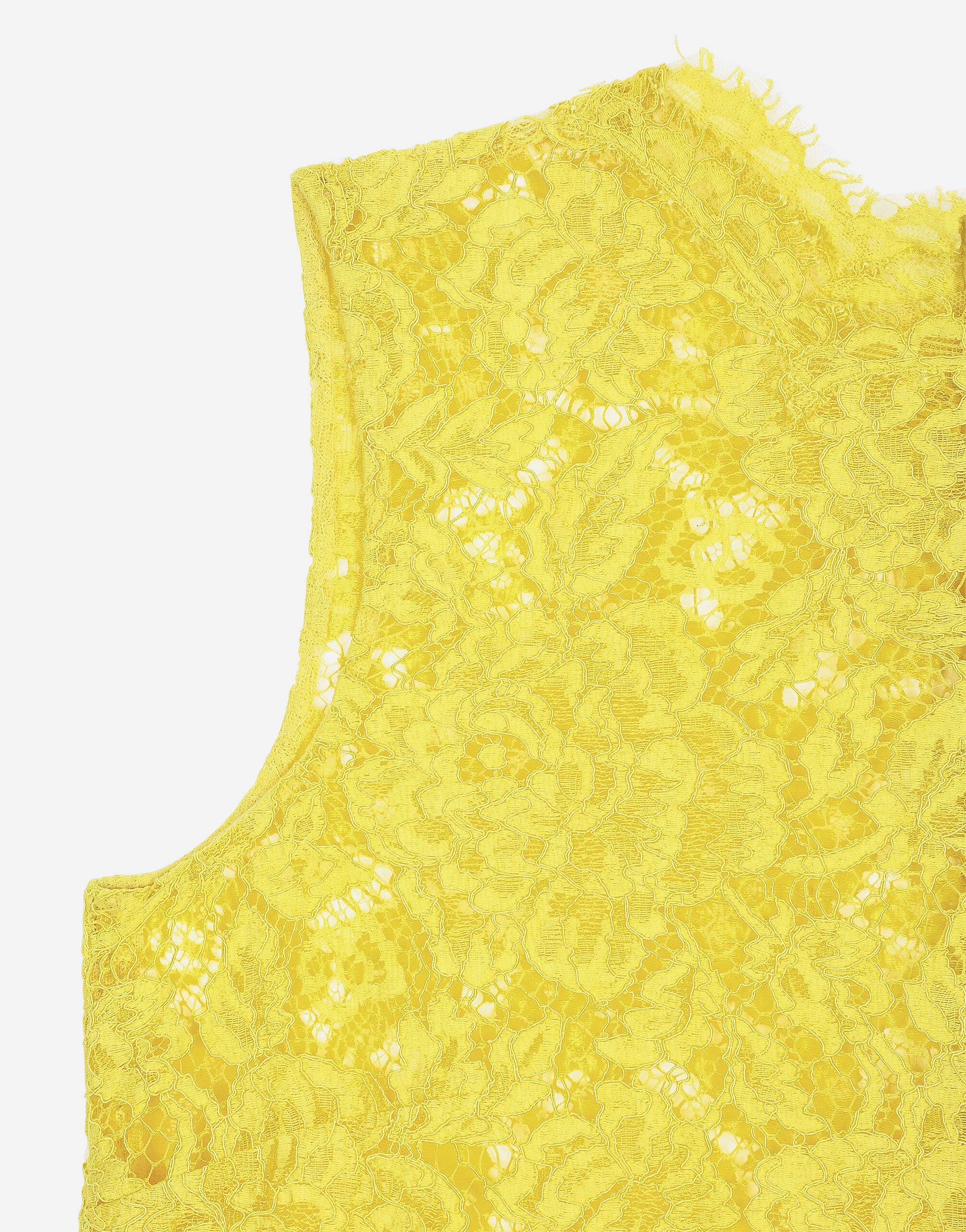 Branded floral cordonetto lace top - 3