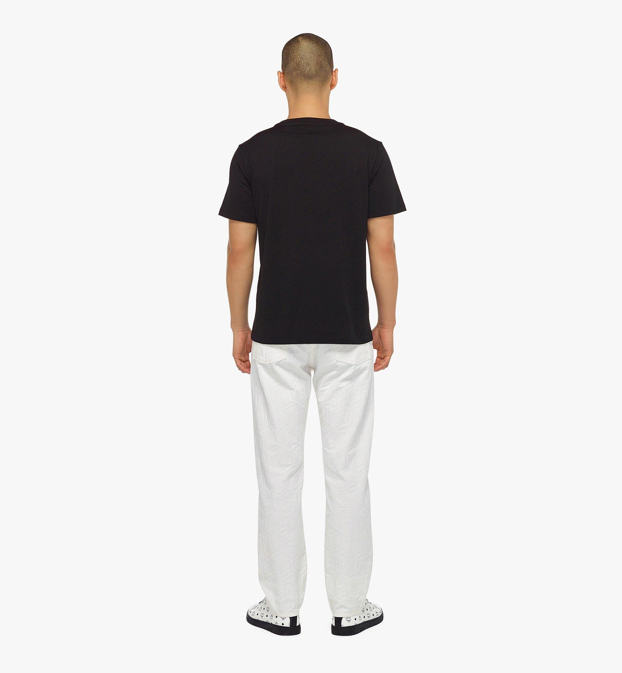 Men’s MCM Sommer Cubic Logo Print T-Shirt in Organic Cotton - 4