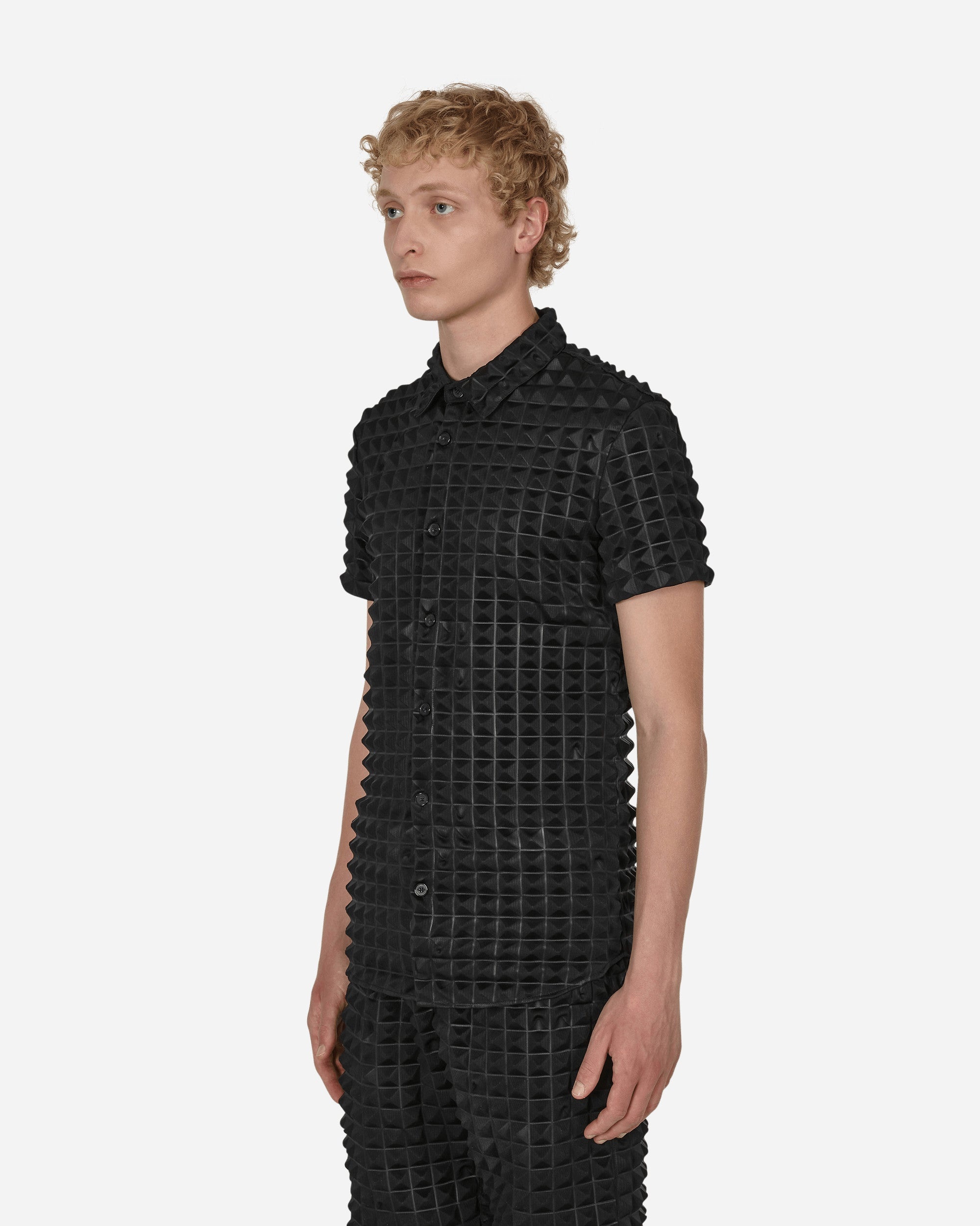 2.5 Pyramid Embossed Shirt Black - 2