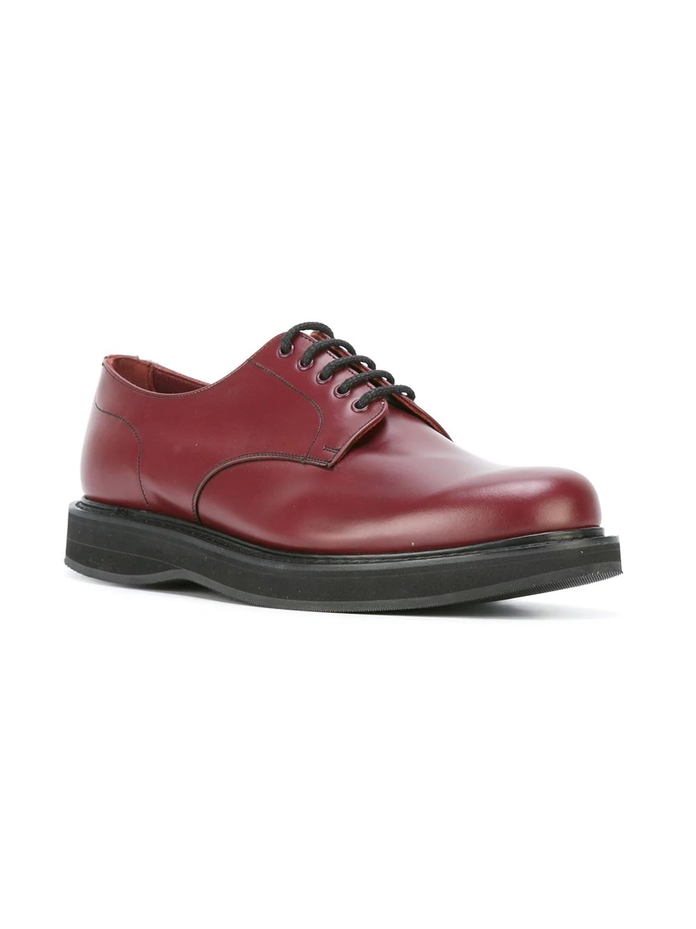 chunky sole derby shoes - 2