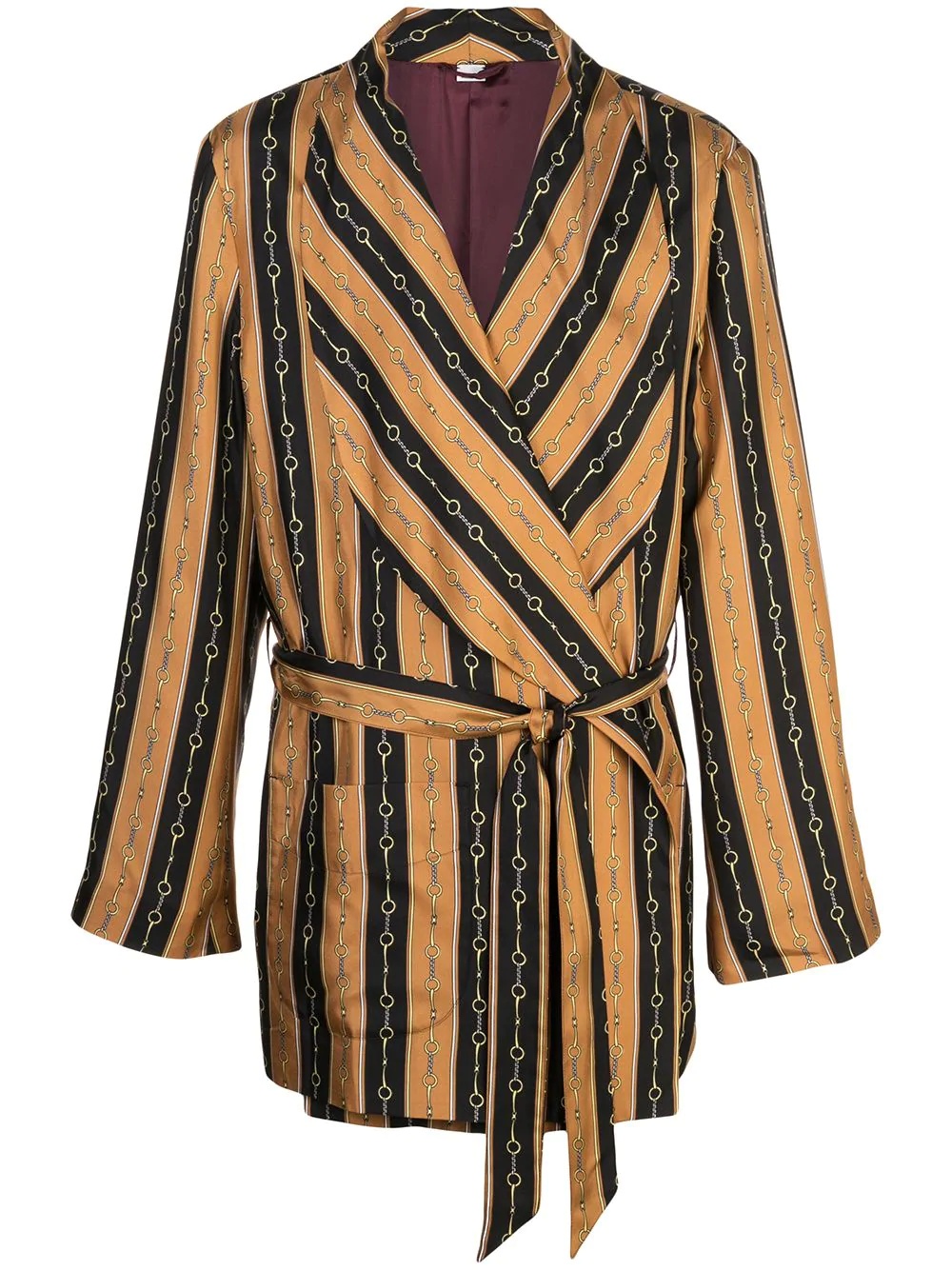 printed dressing-gown jacket - 1