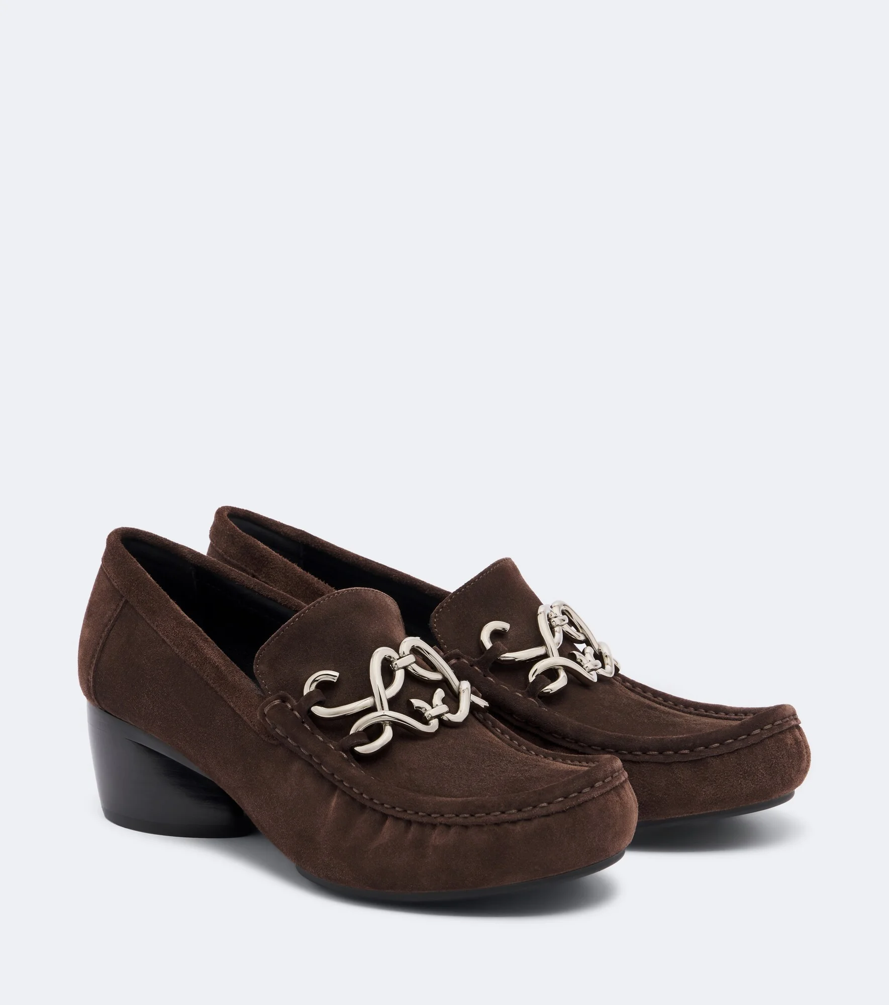 Dive Double L suede loafer pumps - 1