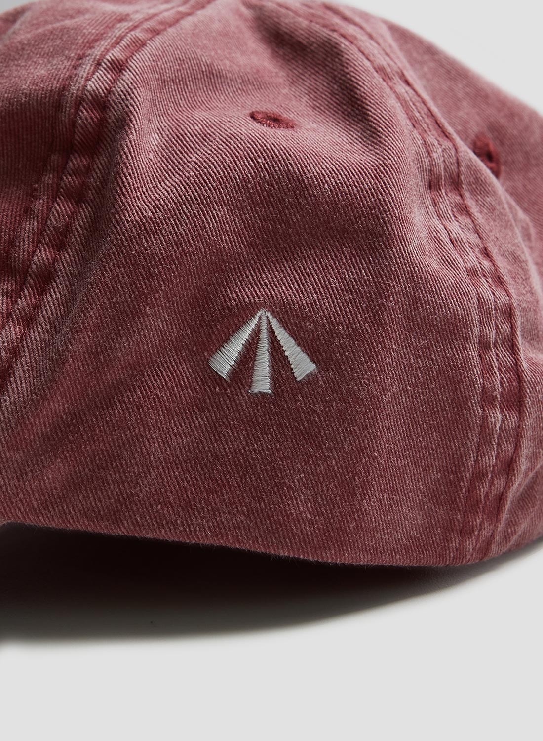 Vintage 6 Panel Cap in Washed Burgundy - 2