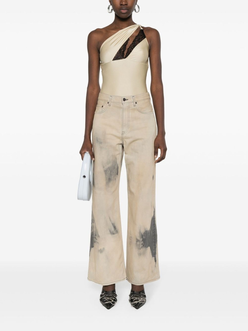 COPERNI lace-detailing asymmetric bodysuit outlook