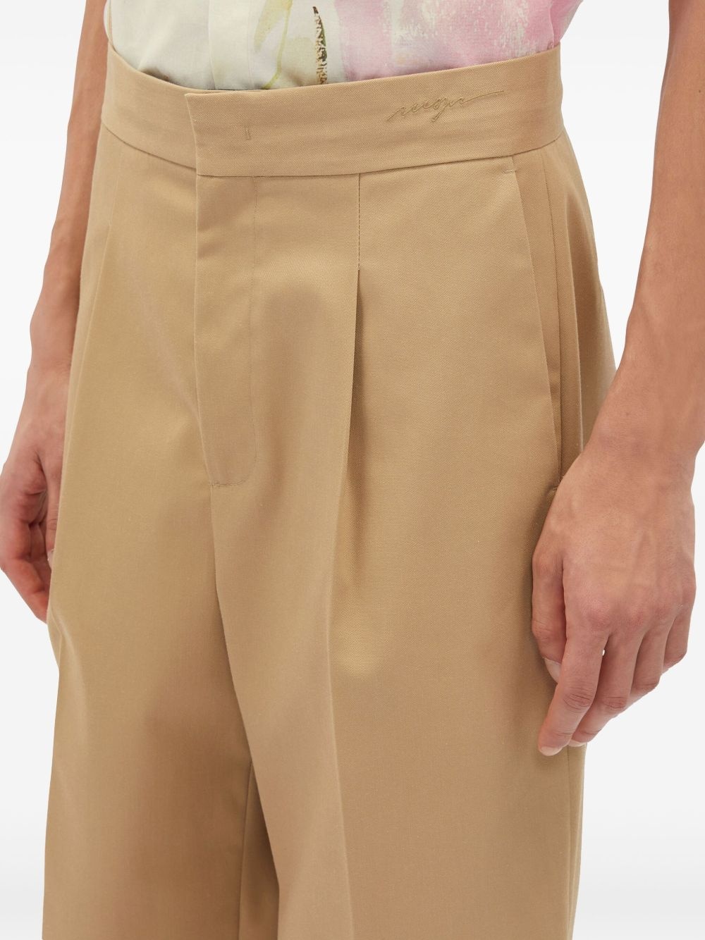 wide-leg tailored trousers - 5