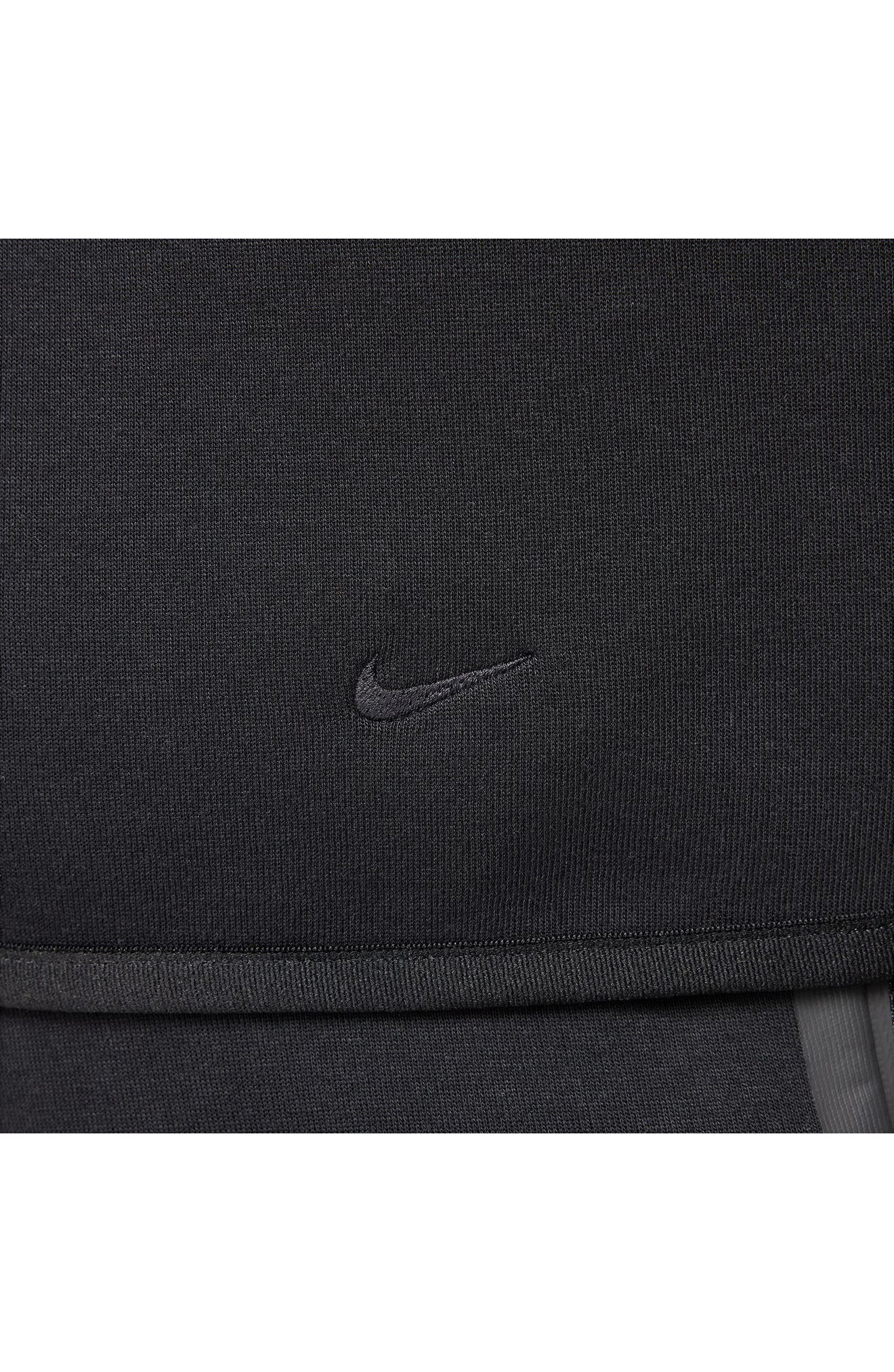 Nike Tech Windrunner Zip Hoodie in Black/Dk Grey Heather at Nordstrom - 8