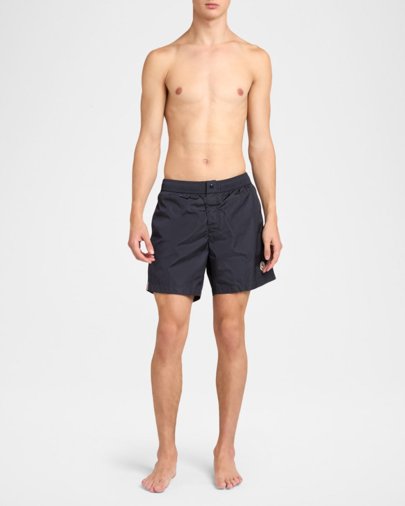 Moncler Men's Logo Patch Swim Shorts outlook