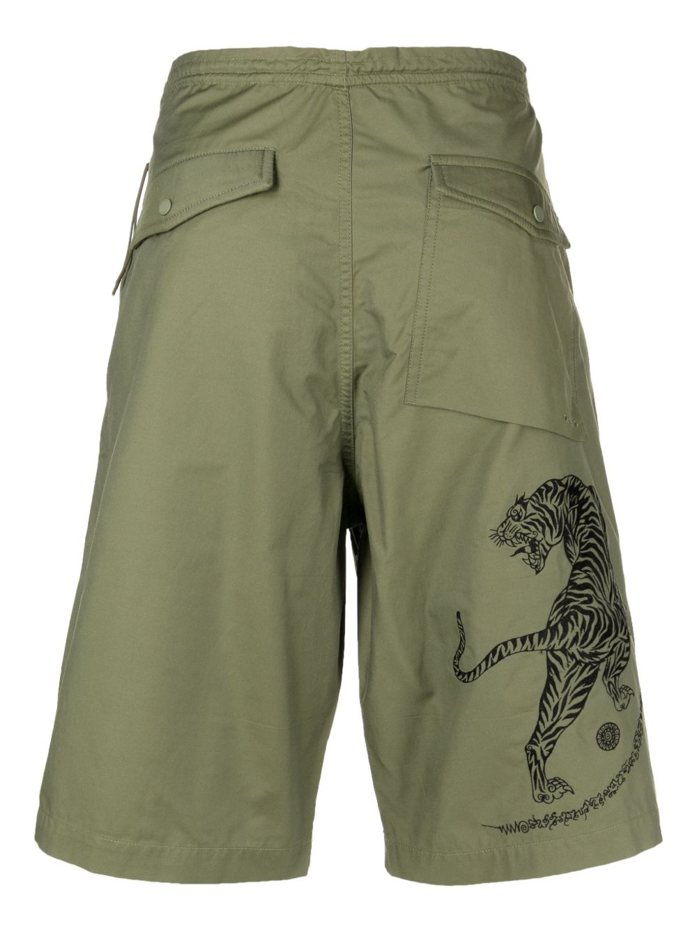 tiger-print bermuda shorts - 2