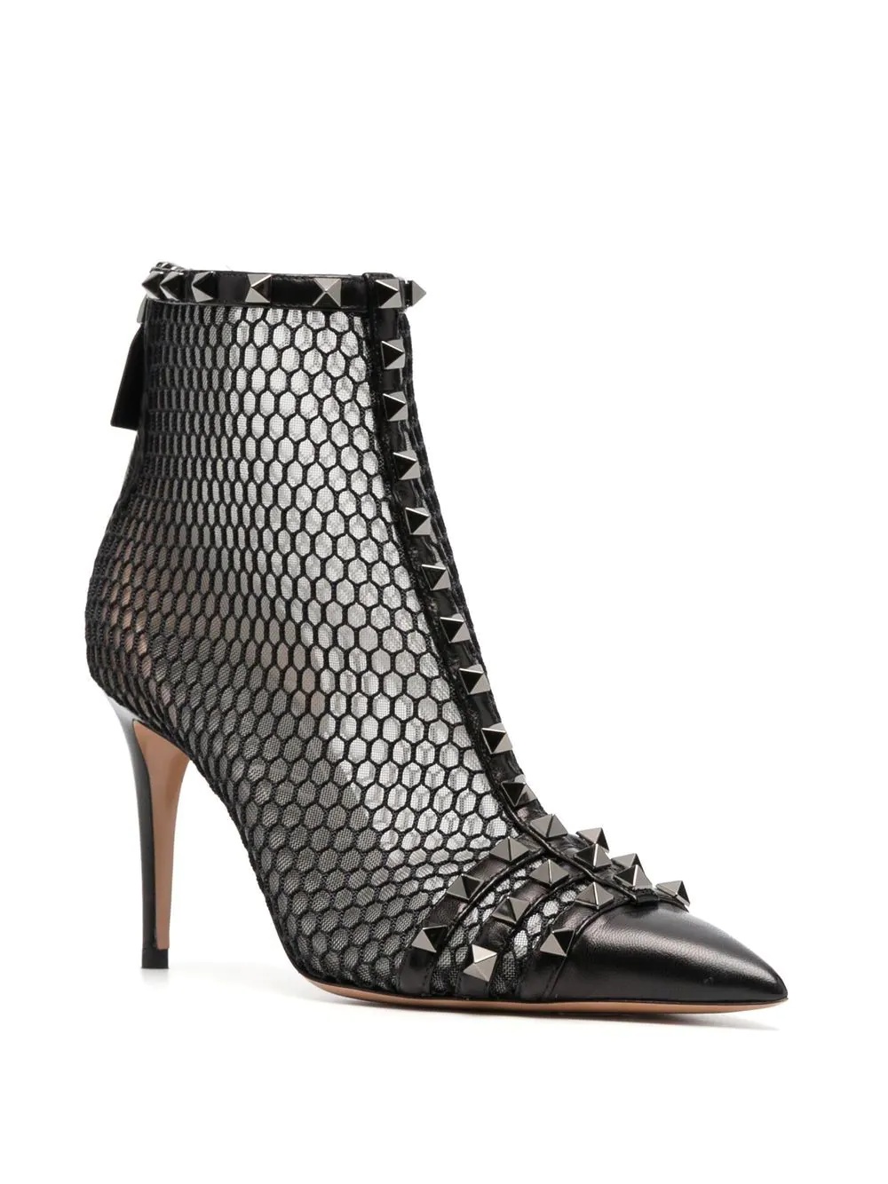 Rockstud sheer ankle boots - 2