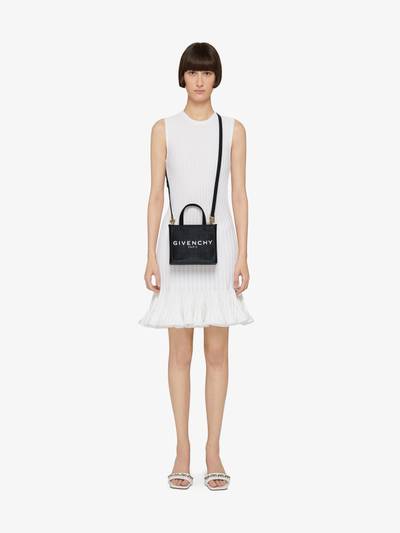 Givenchy MINI G-TOTE SHOPPING BAG IN 4G COATED CANVAS outlook