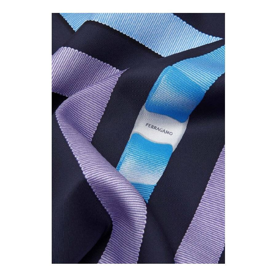 Ferragamo Logo Print Silk Scarf - 2