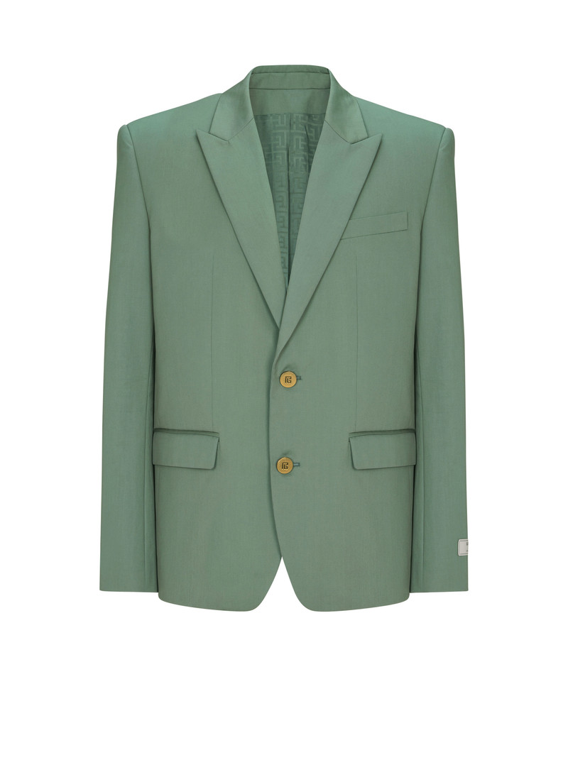 Cotton twill 2-button jacket 1