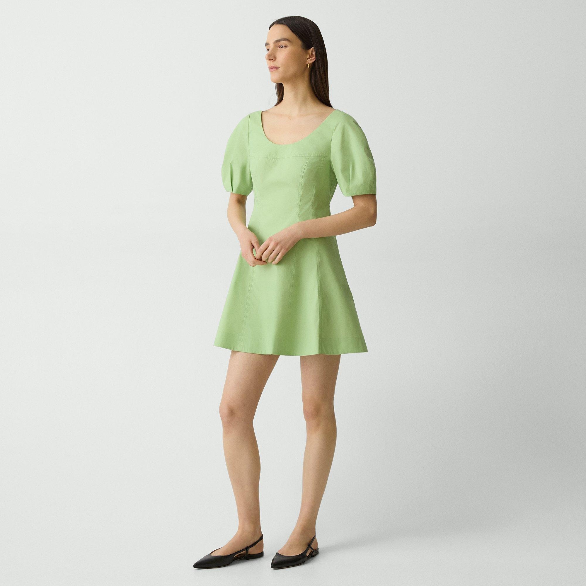Stitched Midi Dress in Cotton - 3