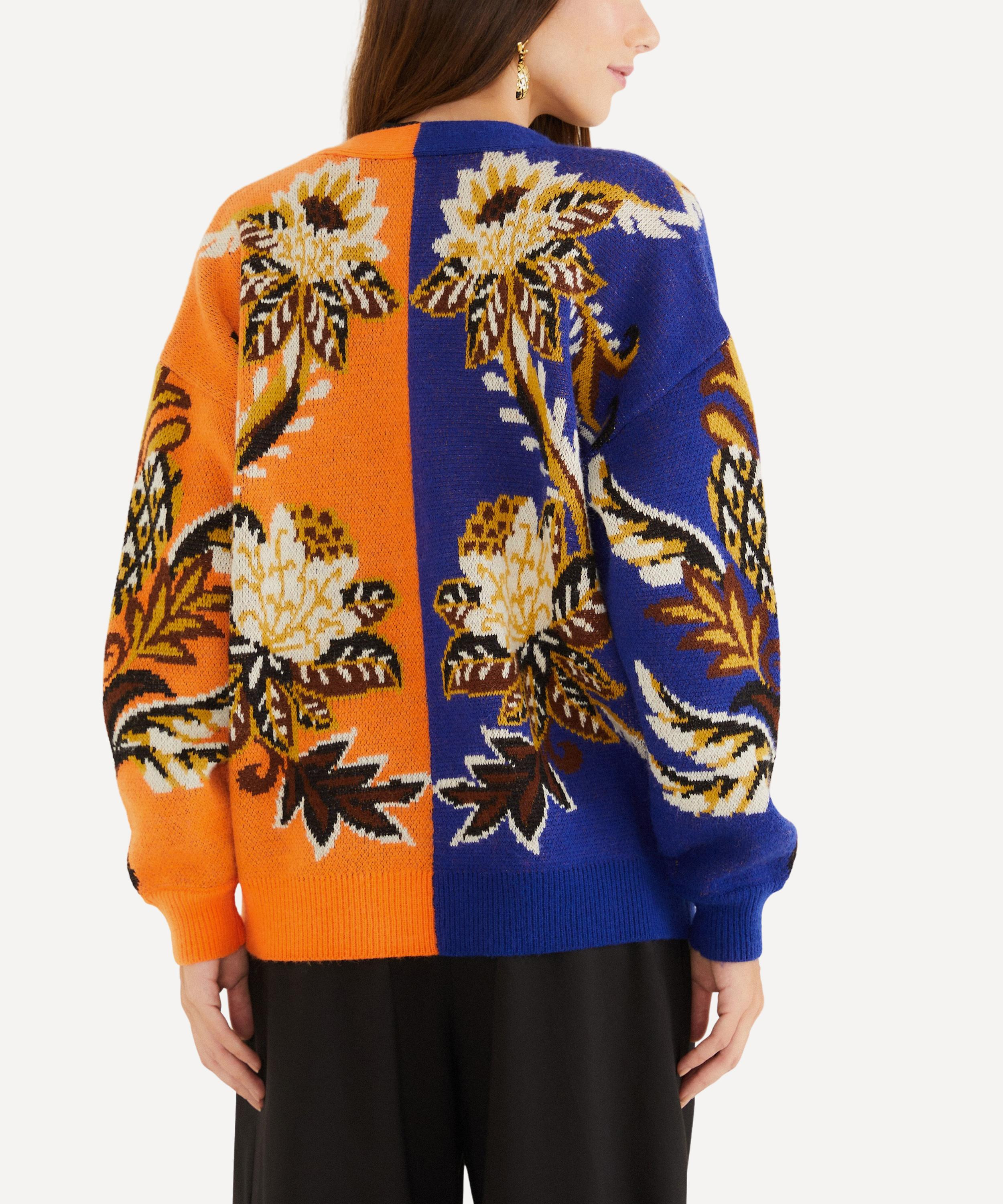 Arabesque Paradise Mixed Print Cardigan - 2