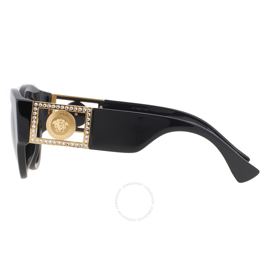 Versace Dark Grey Round Ladies Sunglasses VE4438BF GB1/87 52 - 4