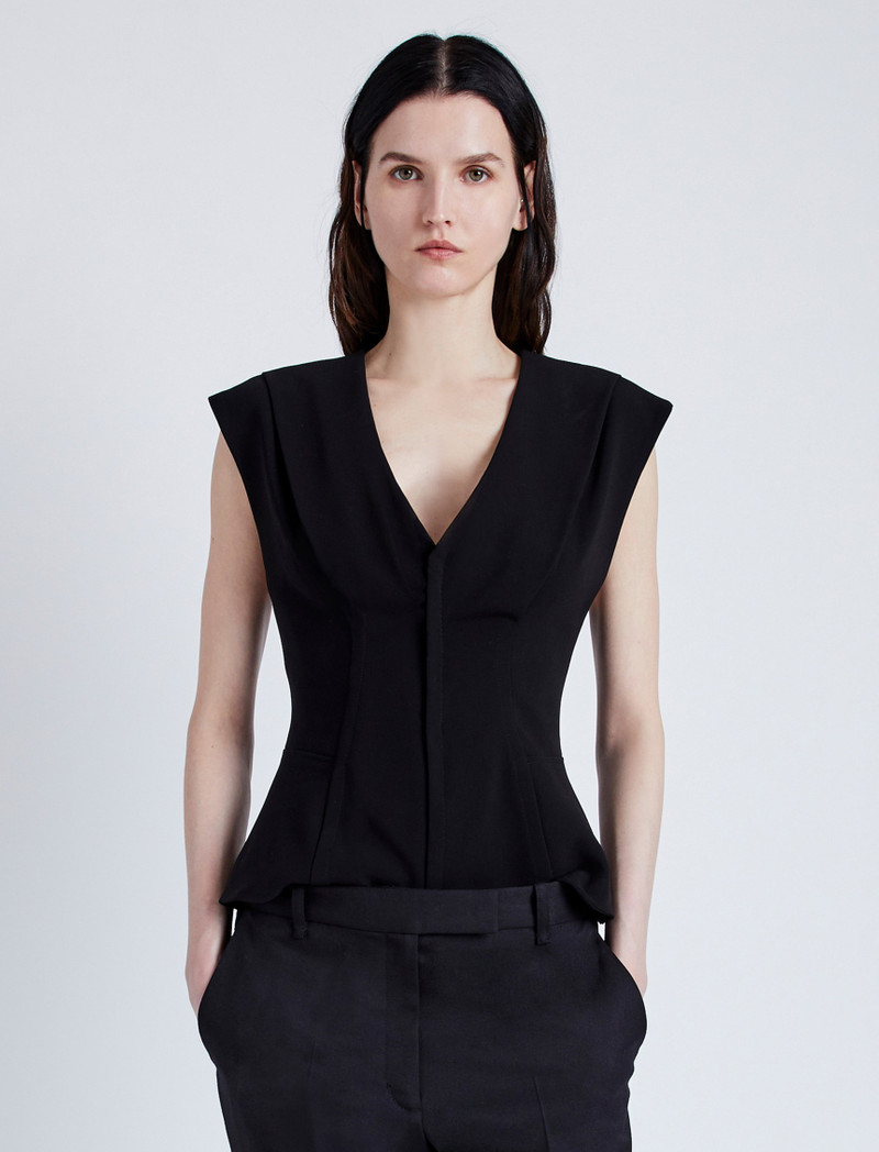 Janet Top in Matte Viscose Crepe 2