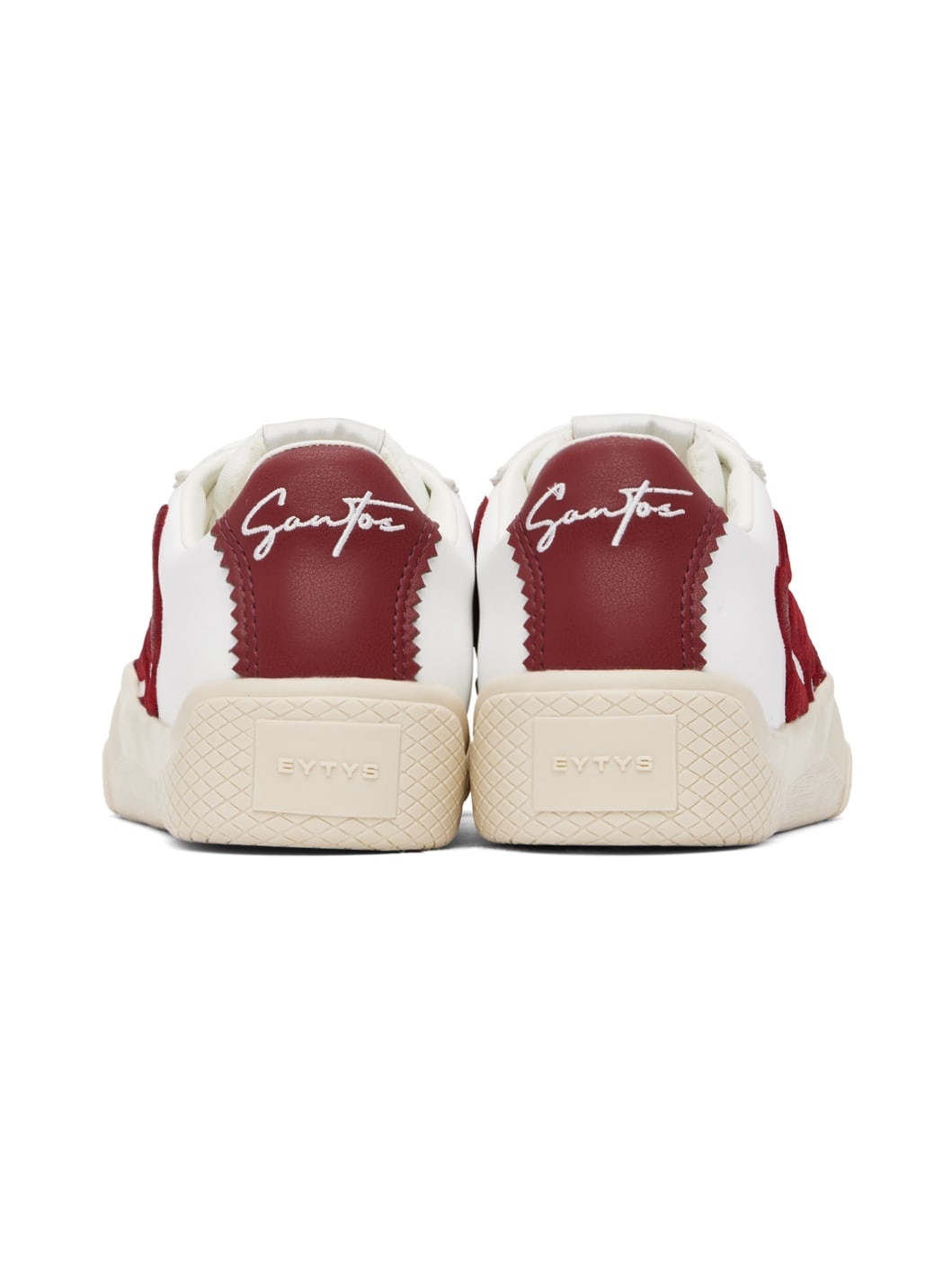 White & Red Santos Sneakers - 2
