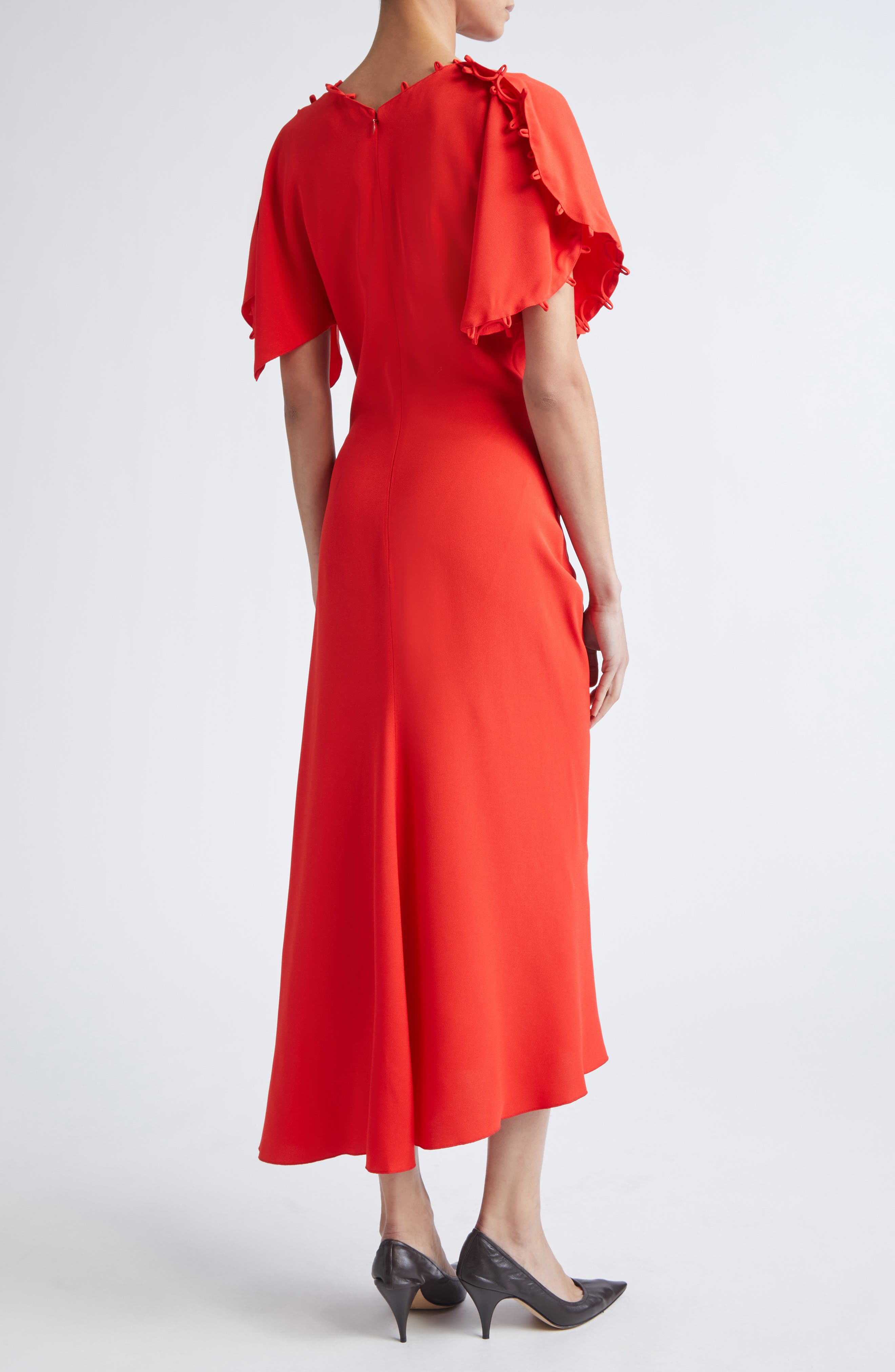 Victoria Beckham Rouleau Trim Draped in Cayenne at Nordstrom - 2