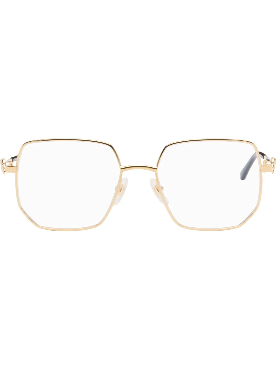 Gold 'Panthère de Cartier' Squared Glasses - 1