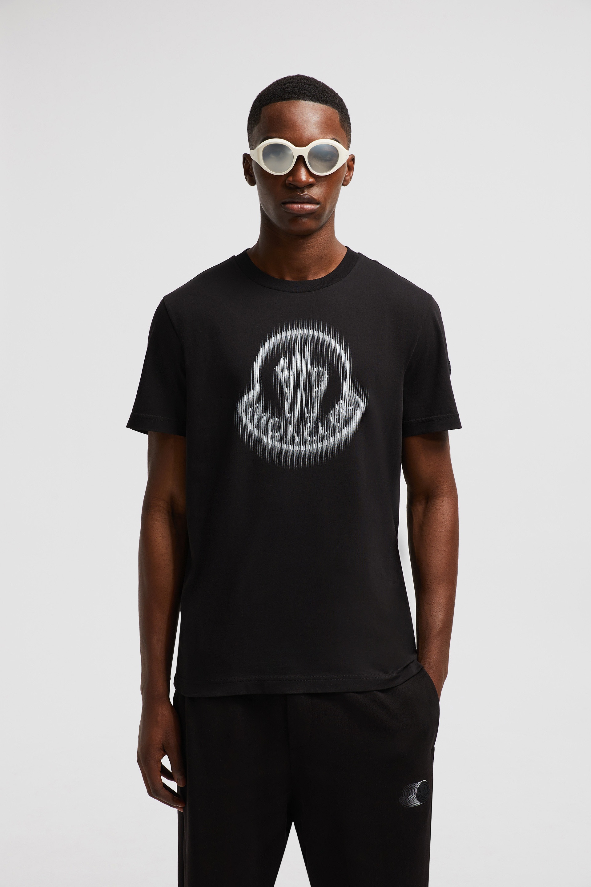 Blurred Logo Cotton T-Shirt - 2