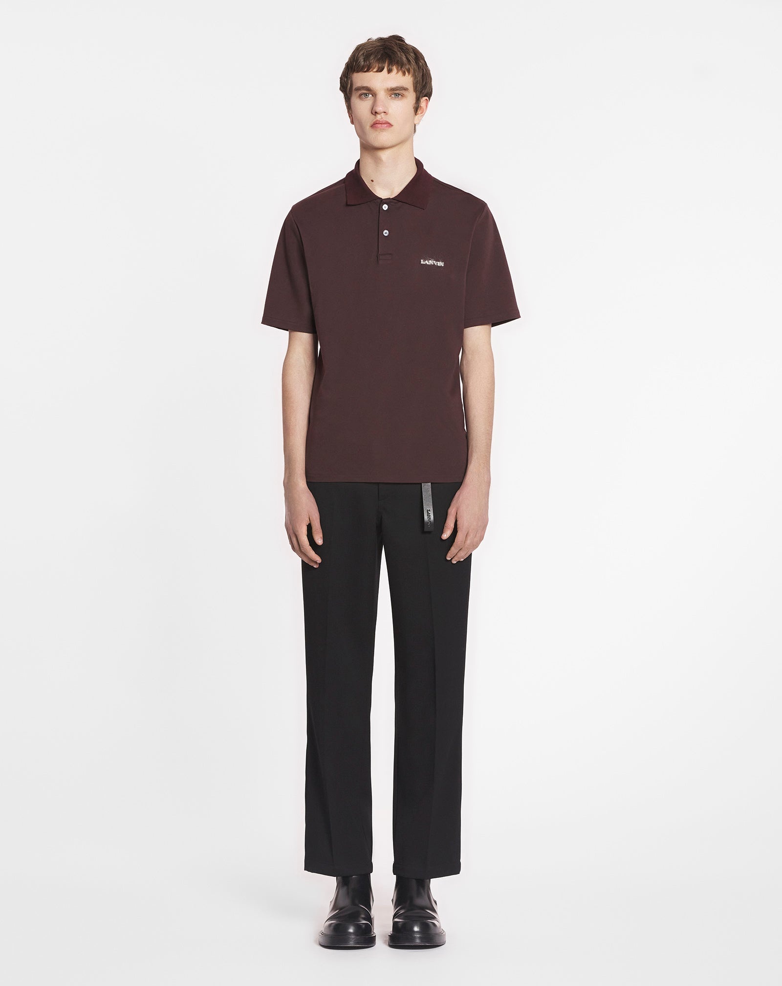 CLASSIC POLO SHIRT WITH MOHAIR DETAIL - 2