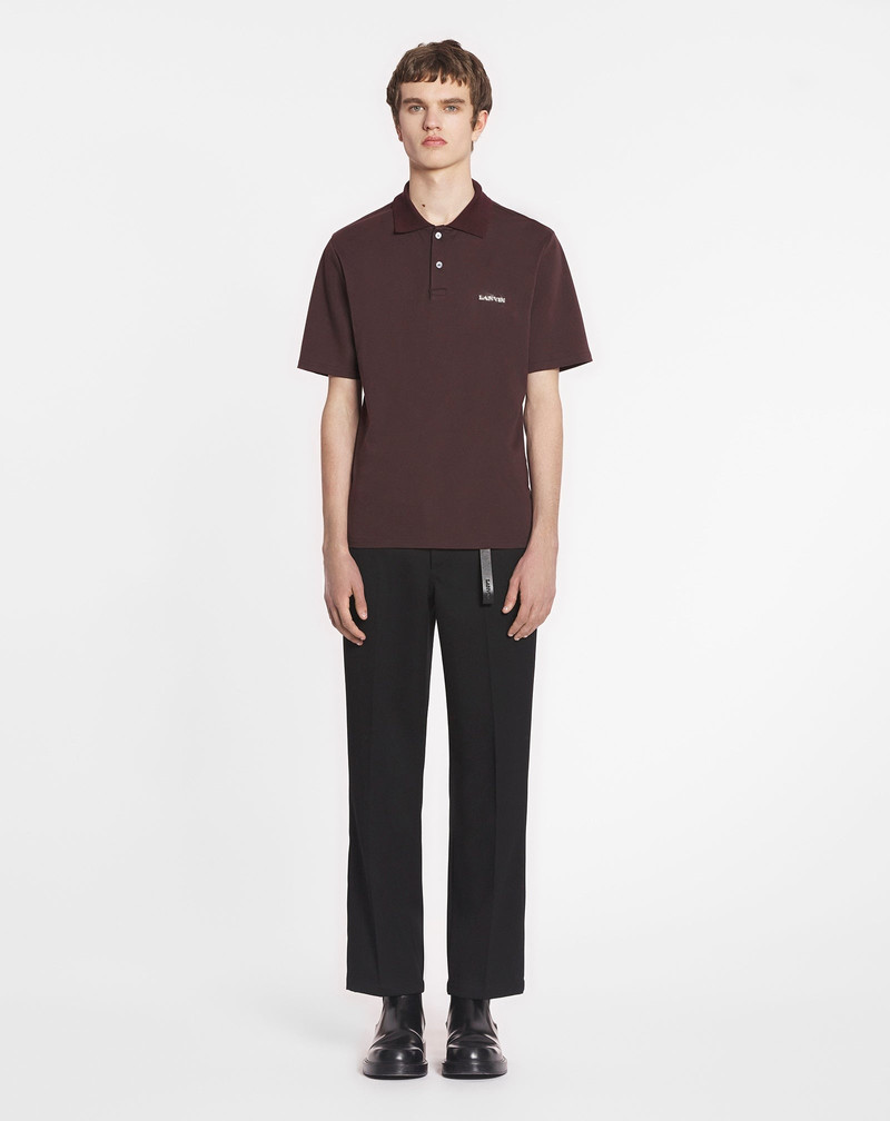 Lanvin CLASSIC POLO SHIRT WITH MOHAIR DETAIL outlook