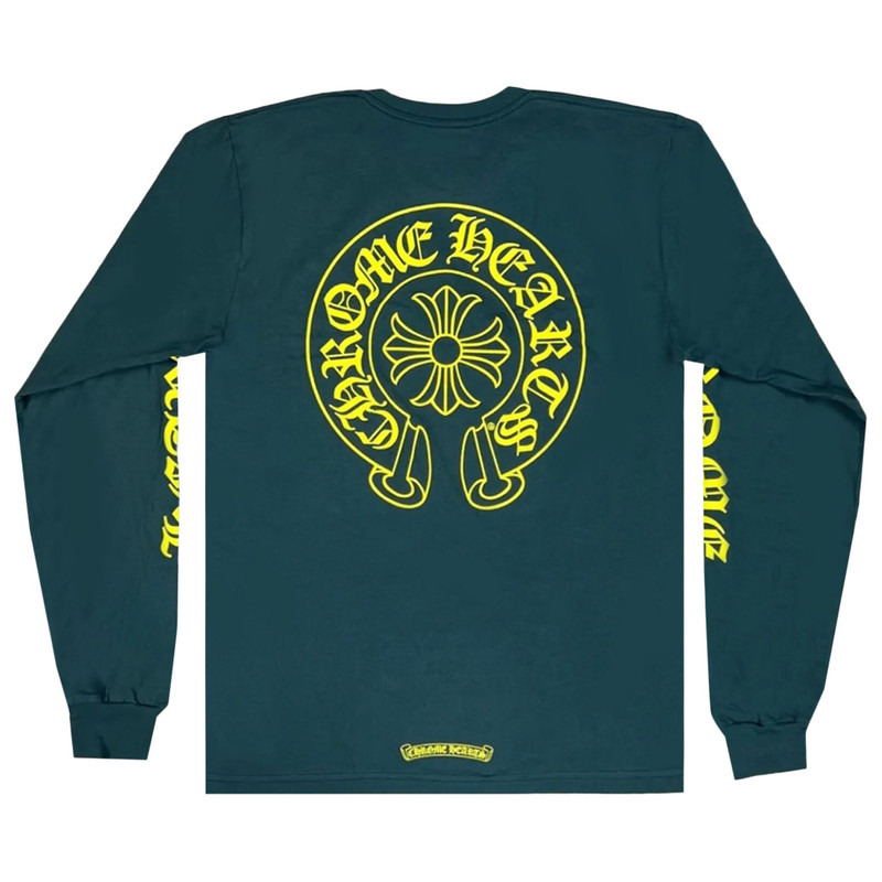 Chrome Hearts Chrome Hearts Horseshoe Long-Sleeve 'Green/Yellow' outlook