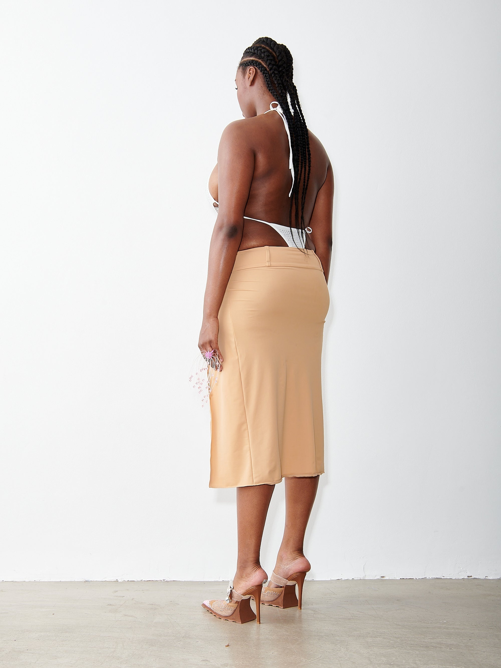 CHLOE SKIRT BISCOTTI - 4