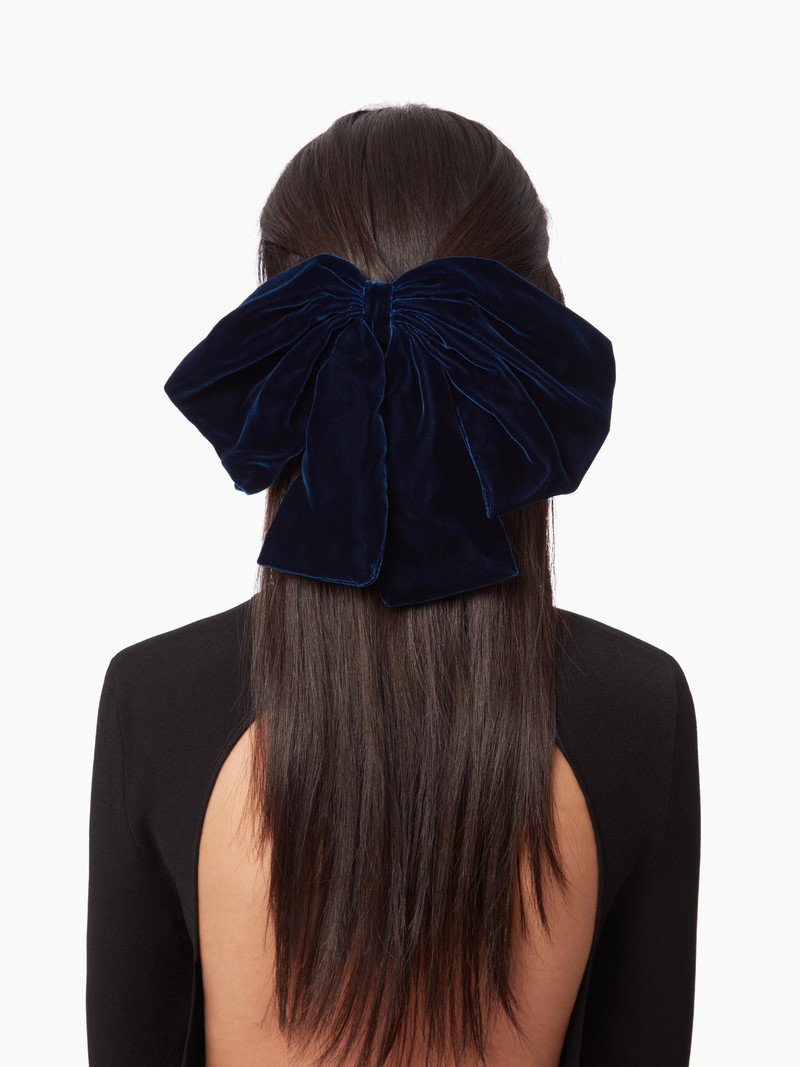 VELVET BOW HAIR CLIP 1