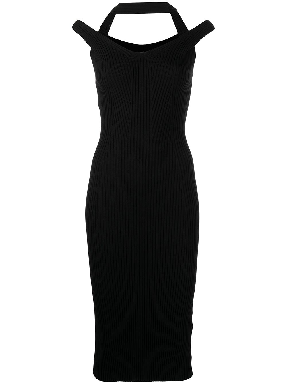 halterneck midi dress - 1