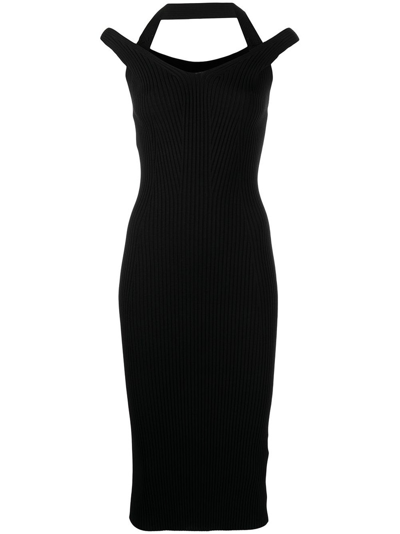halterneck midi dress 1