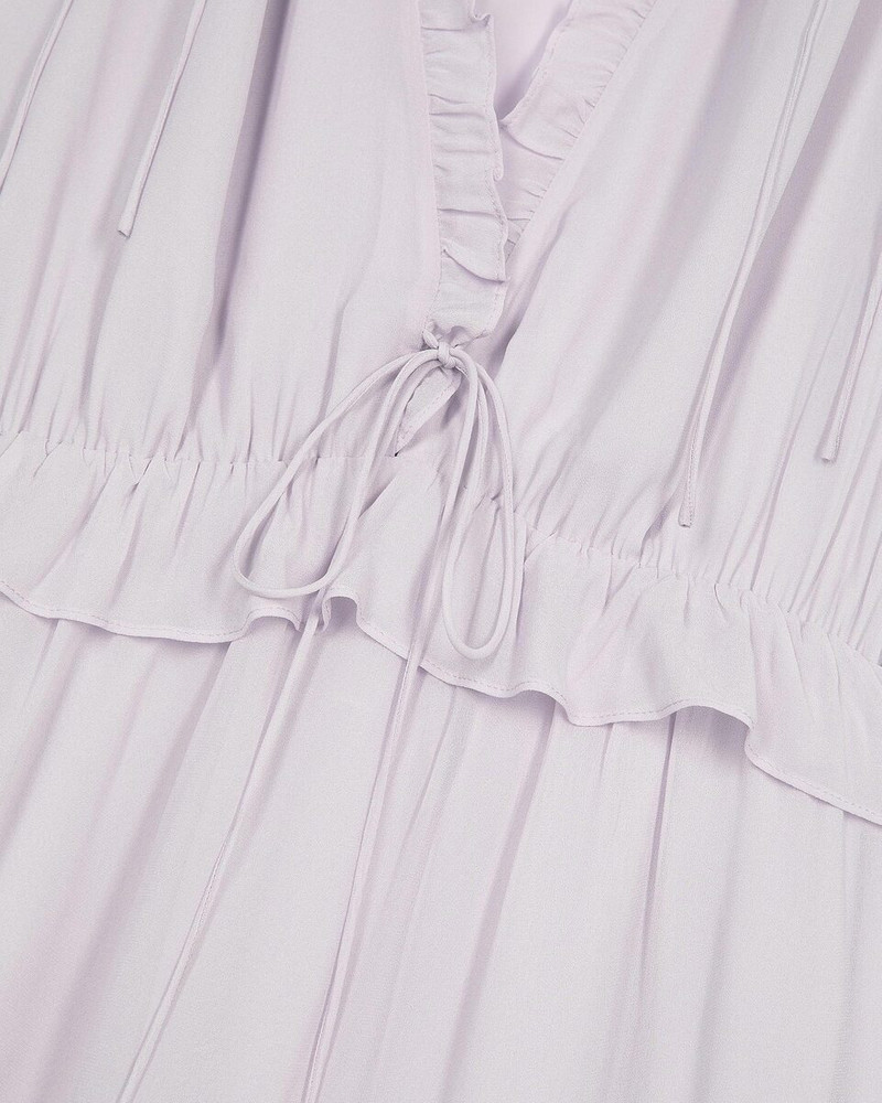 SHORT DRESS WITH LILAC RUFFLES 6