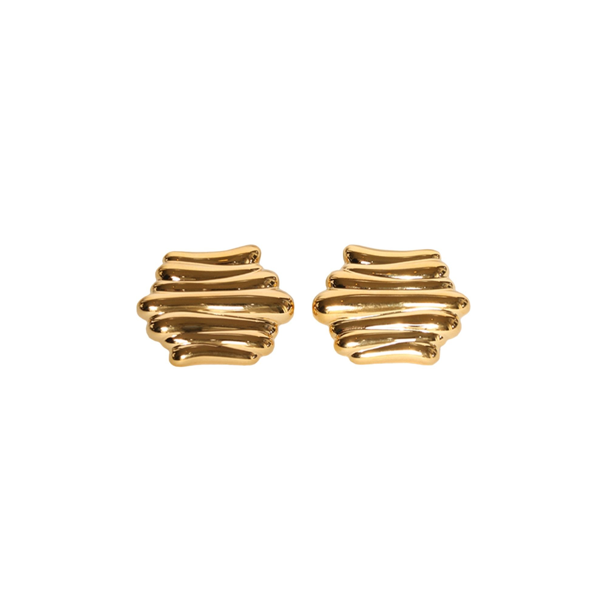 Khaite Crema Earrings 'Gold' - 1