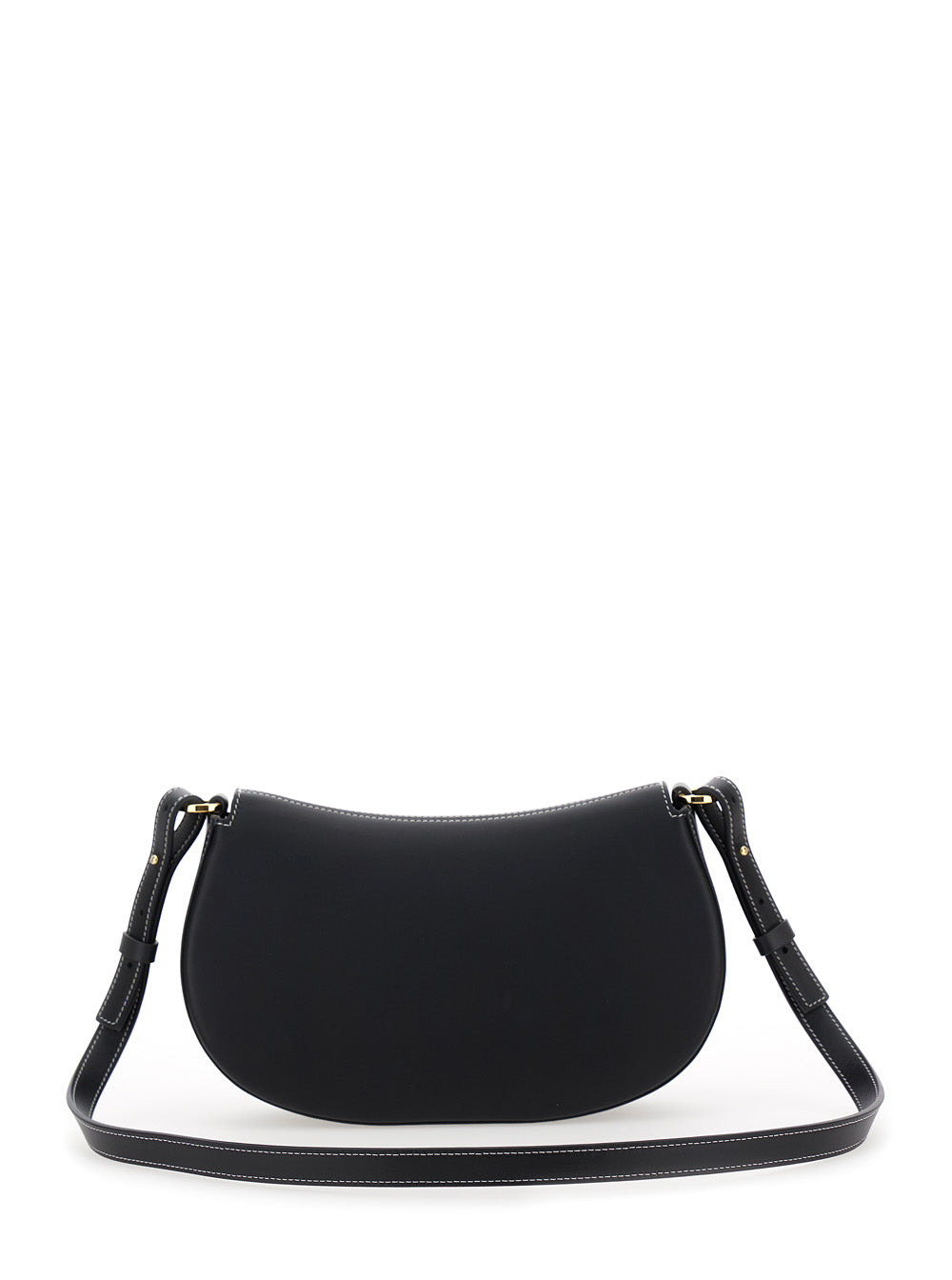 Valentino Garavani Women 'Ovhal Small' Black Shoulder Bag With Vlogo Signature In Leather Woman - 4