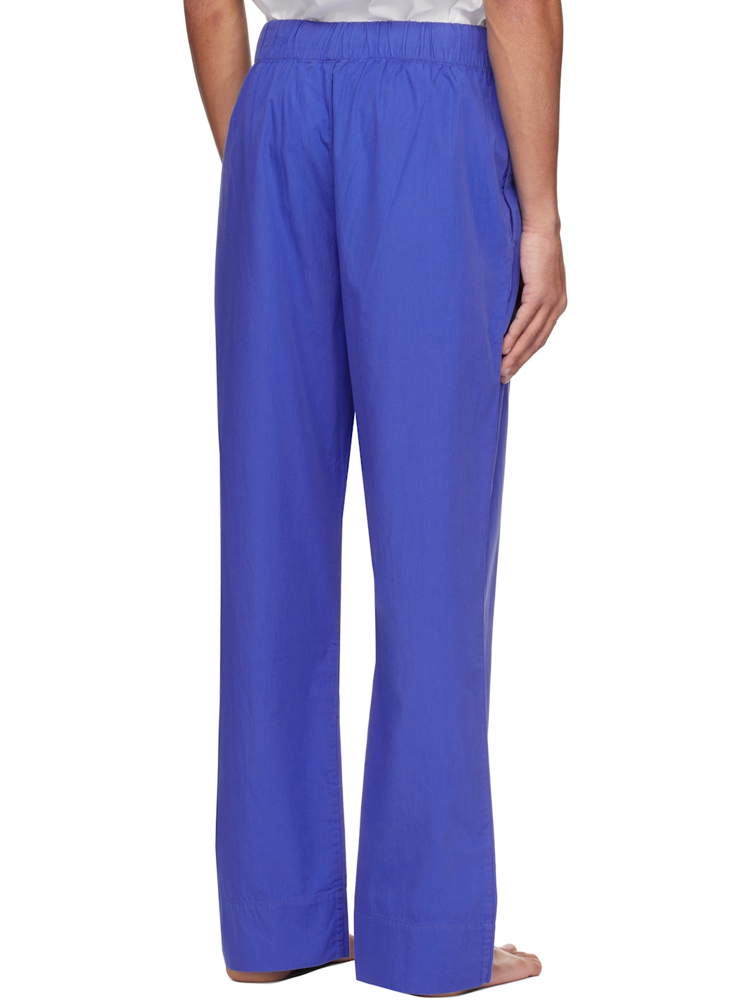 Blue Poplin Pyjama Pants - 3