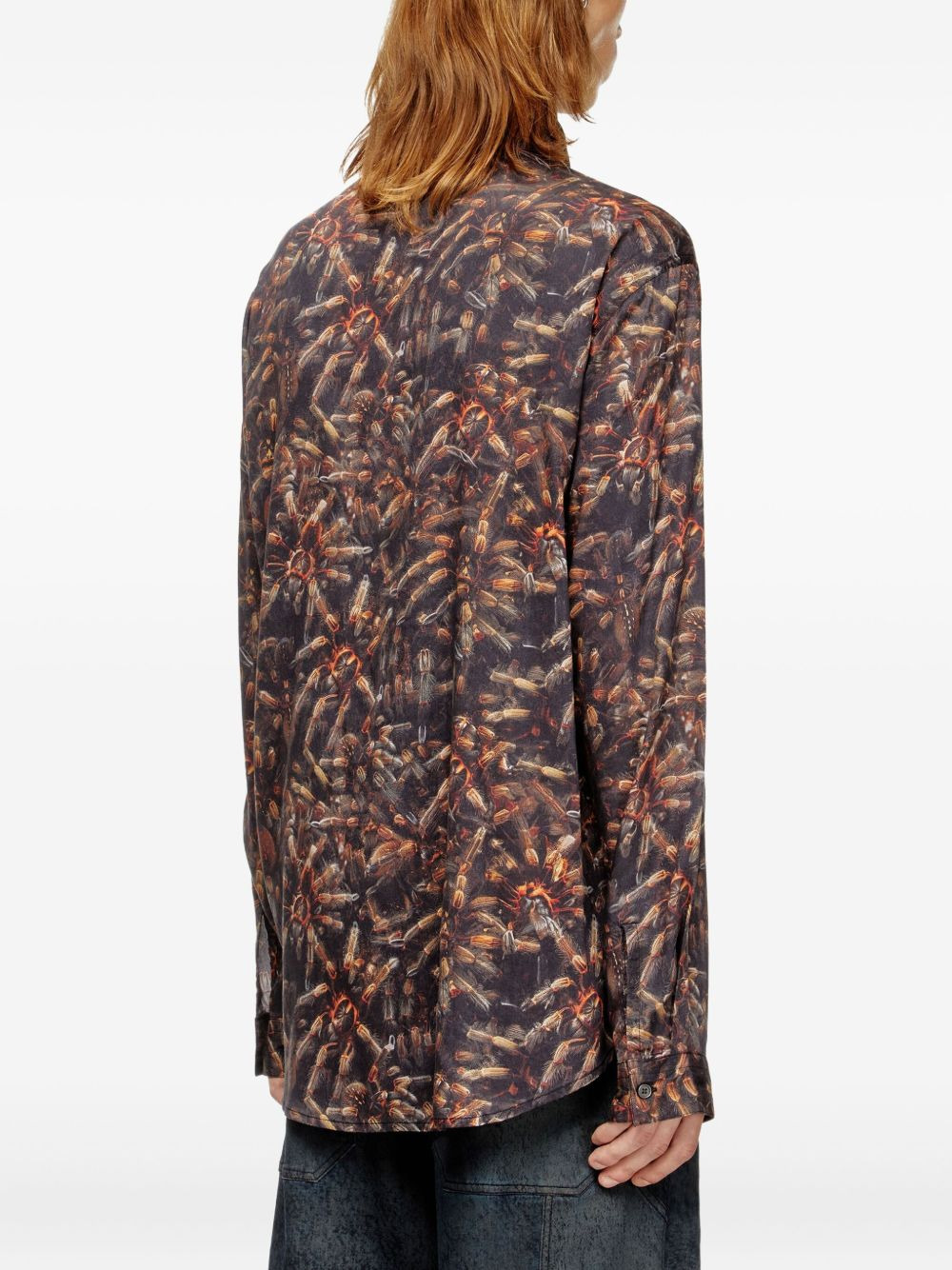 spider-print shirt - 4