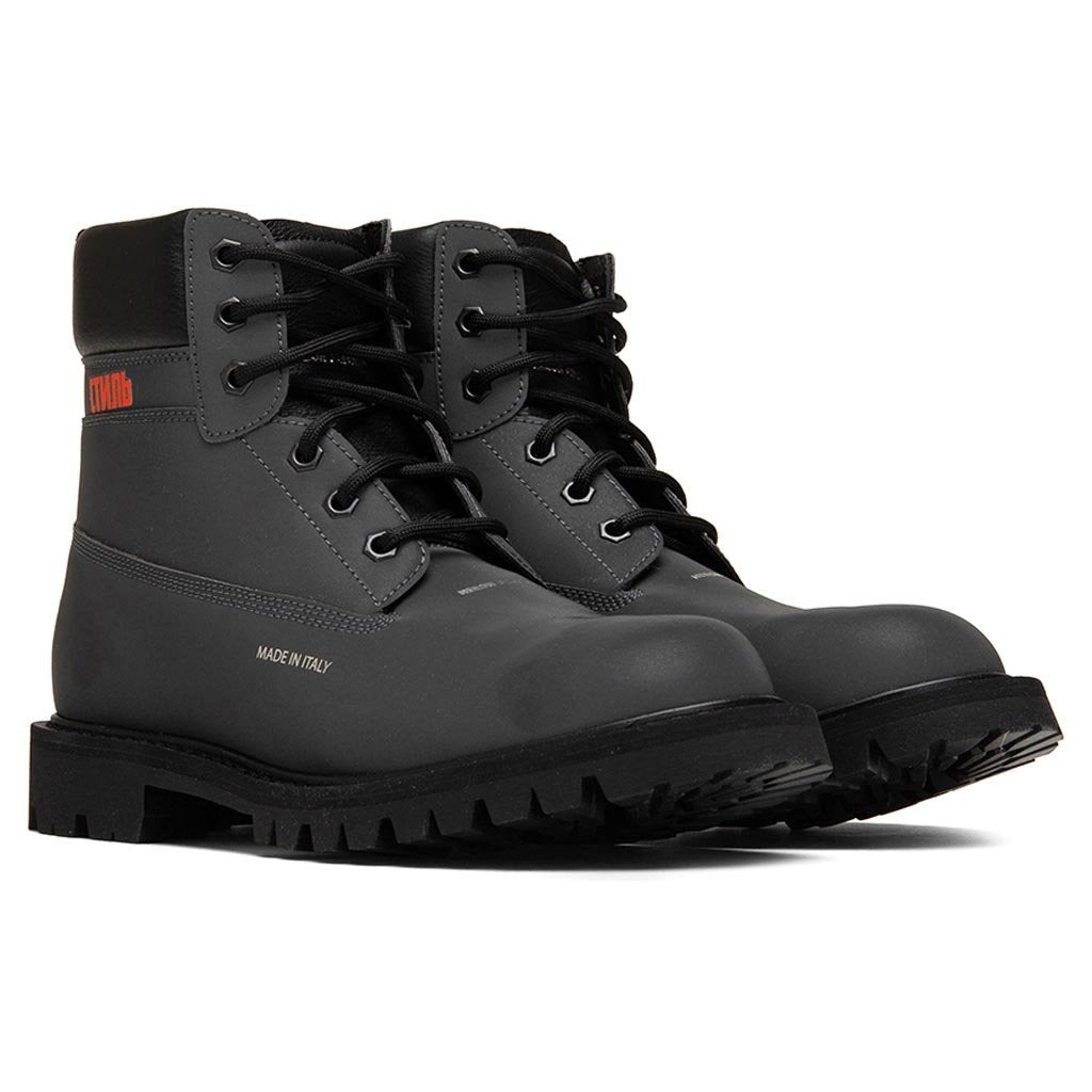 HERON PRESTON REFLECTIVE ANKLE BOOT - BLACK - 2